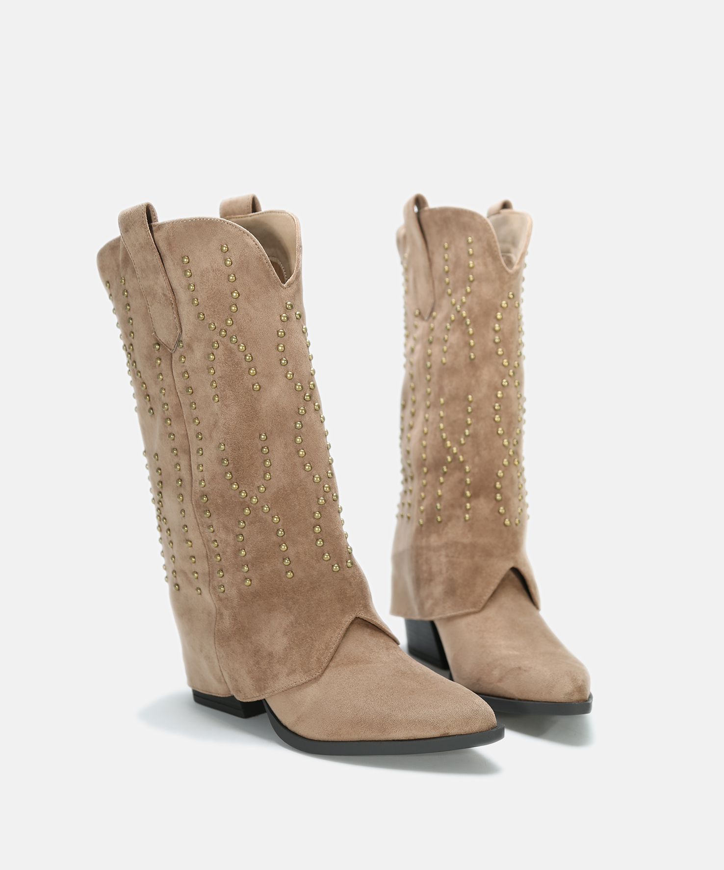 Botas cowboy tachas media ca&ntilde;a image number null